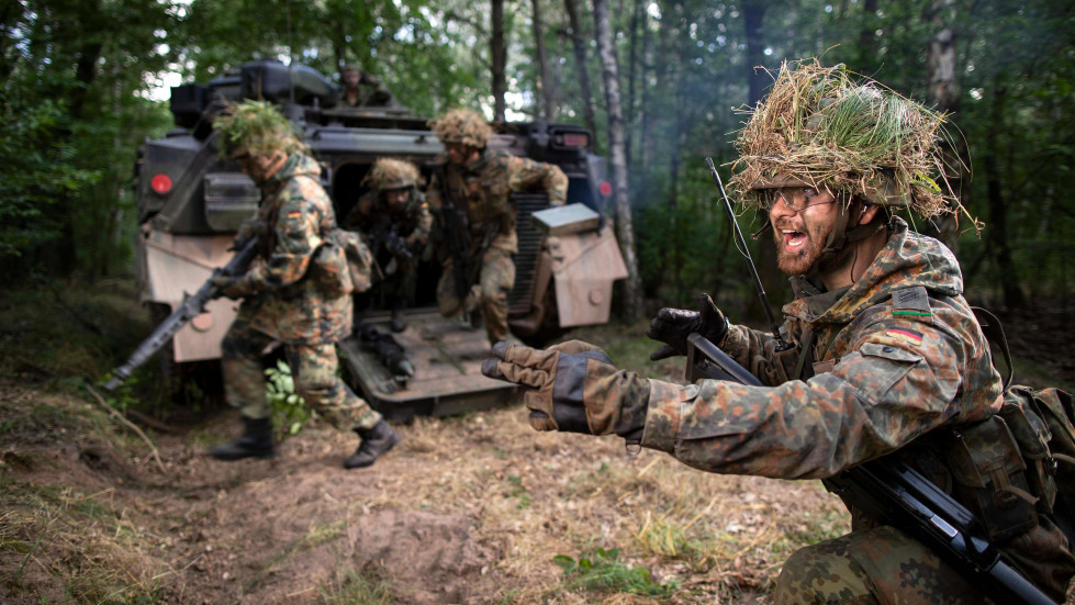 Soldados alemanes durante un entrenamiento. Foto. Bundeswehr