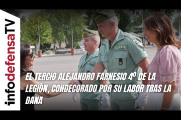 El Tercio Alejandro Farnesio 4º de la Legión, condecorado por su labor tras la DANA