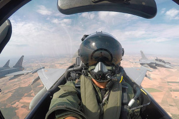 Piloto de un Eurofighter del Ala 14