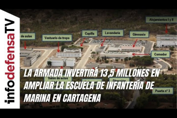 La Armada invertirá 13,5 millones en ampliar la Escuela de Infantería de Marina en Cartagena