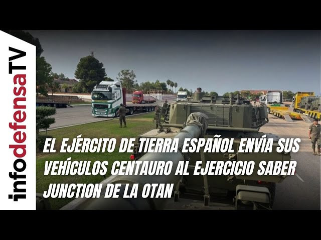 El Ejército de Tierra español envía sus vehículos Centauro al ejercicio Saber Junction de la OTAN
