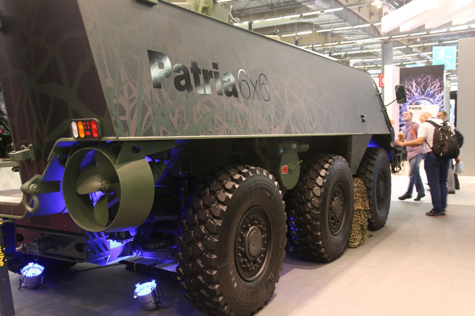 Patria 6x6 expuesto en Eurosatory 2018. Foto: Ginés Soriano Forte / Infodefensa.com