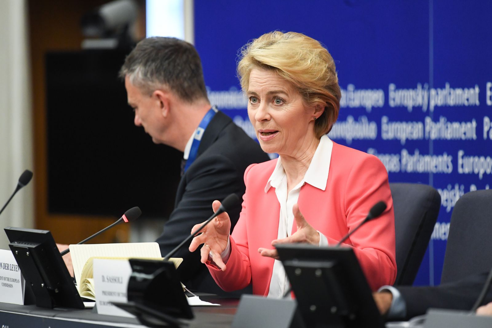 Ursula von der Leyen este miércoles en el Parlamento Europeo. Foto: Comisión Europea