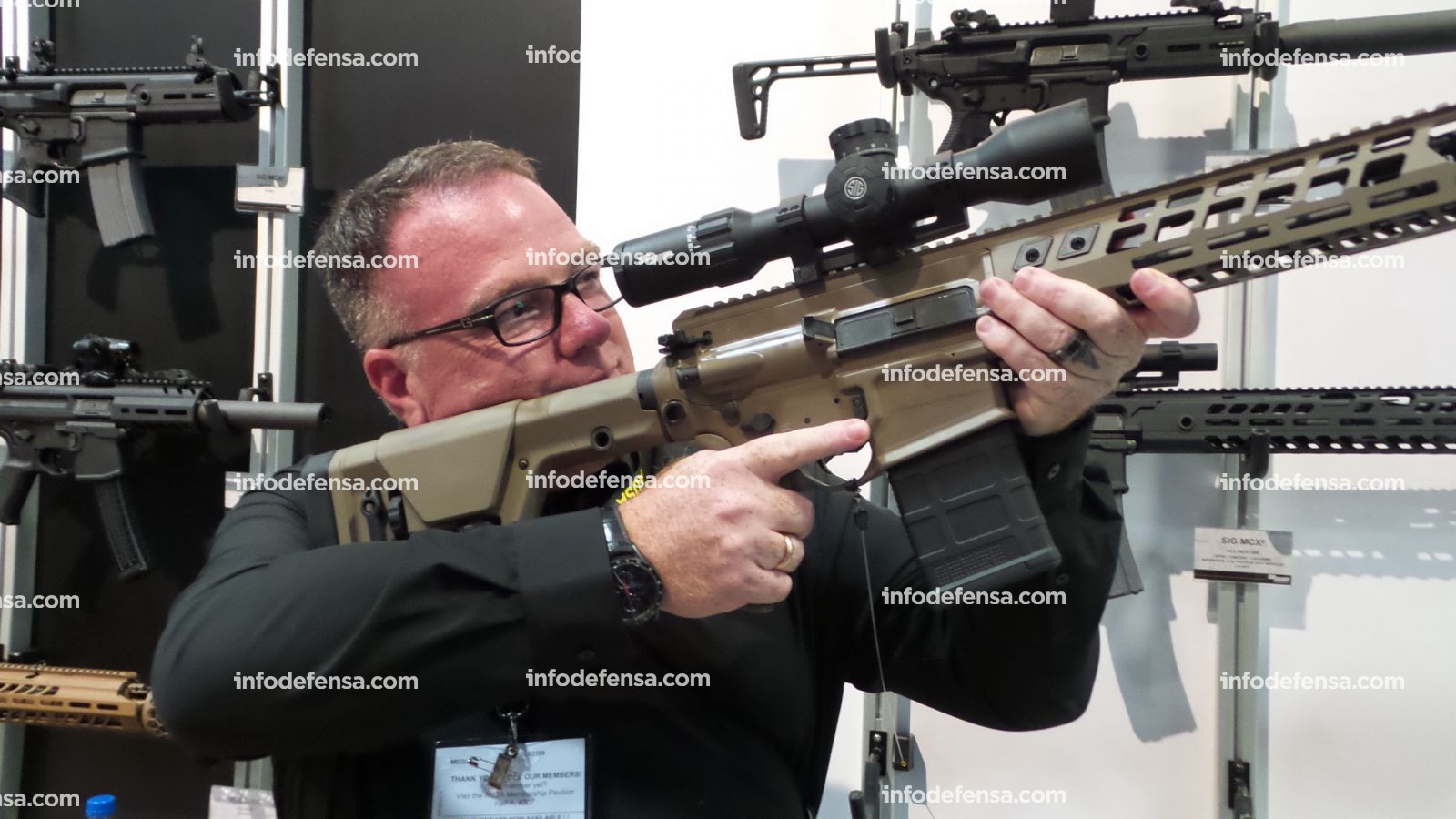 Sig Sauer en AUSA 2019 Foto Garbiel Porfilio