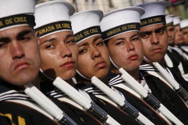 Desfile 21 de mayo. Fuente: Armada de Chile