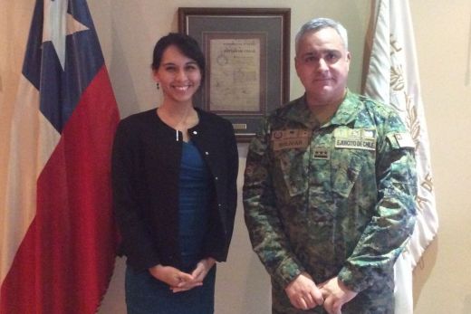 Carola Julio y col Christian Bolívar Romero (Acague) acuerdo Foto acague