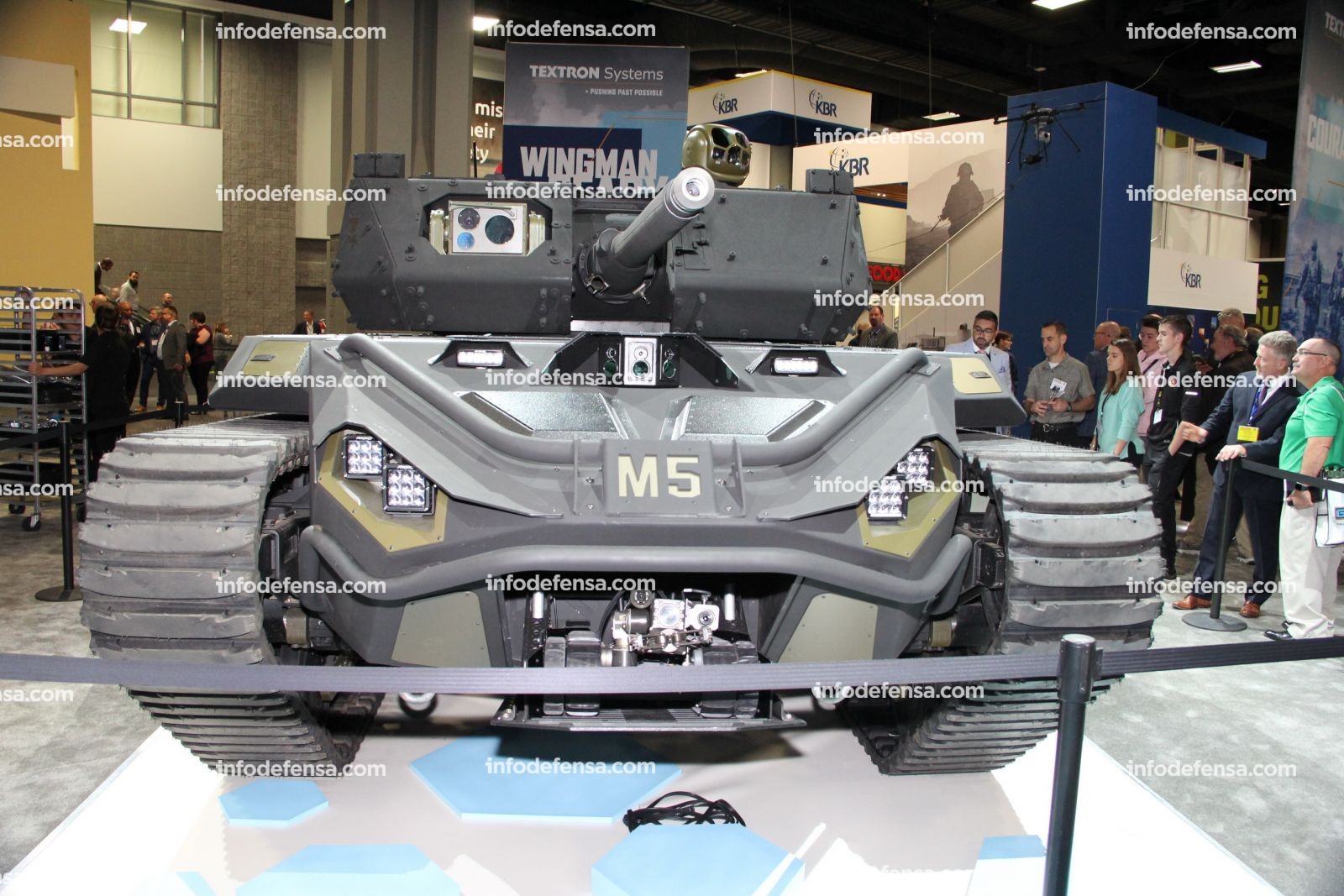 Textron Ripsaw M5 en AUSA Foto Gabriel Porfilio